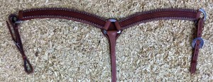 Western Pony Breastcollar Basketweave with dots